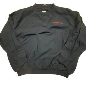 Vintage Budweiser Bud Light Pullover Jacket Mens 2X Beer Logo Windbreaker